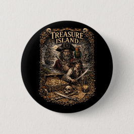 Bóton Redondo 5.08cm Treasure Island