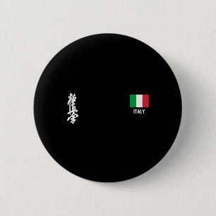 Bóton Redondo 5.08cm Treinamento dojo de Karate Kyokushinkai Itália Ban