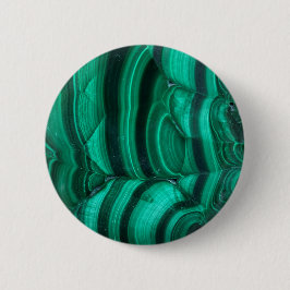 Bóton Redondo 5.08cm Trendy Elegant Green Malachite Crystal Stone