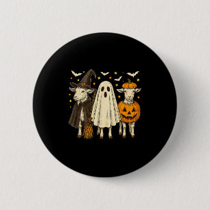 Bóton Redondo 5.08cm Três Cabras de Halloween Cosplay Bruxa Boo Abóbora