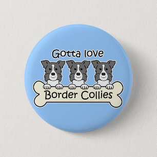 Bóton Redondo 5.08cm Três Collies de beira