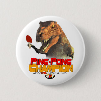 Bóton Redondo 5.08cm TRex: Campeão de Pong do sibilo