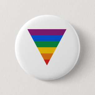 Bóton Redondo 5.08cm Triângulo do orgulho gay