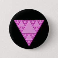 Triângulo Sierpinski como um triângulo rosa LGBTQ+