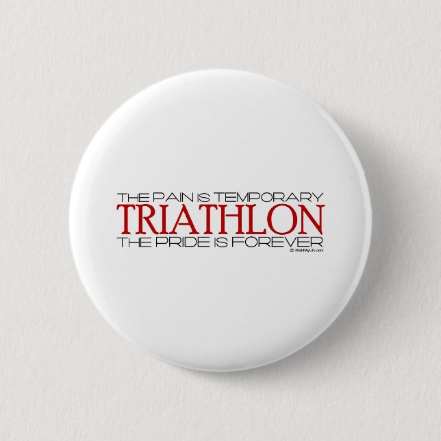 Bóton Redondo 5.08cm Triathlon - o orgulho é Forever (Frente)