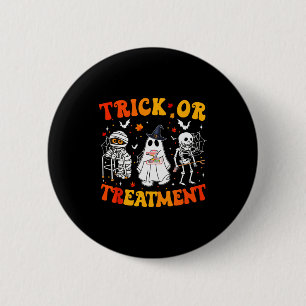 Bóton Redondo 5.08cm Trick Or Pt Fisioterapia Therast Halloween 