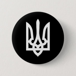 Bóton Redondo 5.08cm Tridente Ucraniano Volodymyr Zelensky Presidente D
