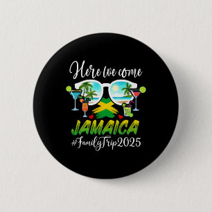 Bóton Redondo 5.08cm Trip da Família Funny Matching Jamaica 2025 Black 