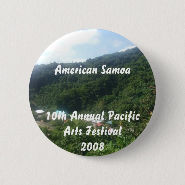 Bóton Redondo 5.08cm triparoundtown 100, Samoa10th americano P anual… (Frente)