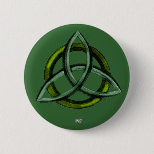 Bóton Redondo 5.08cm Triquetra (verde)