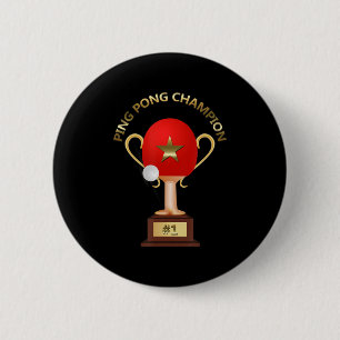 Bóton Redondo 5.08cm Troféu de campeão de pinos de Tênis mesa