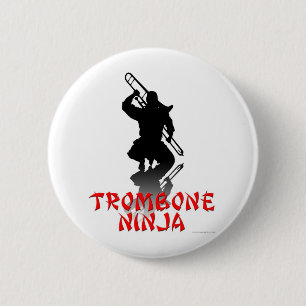 Bóton Redondo 5.08cm Trombone Ninja