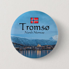 Bóton Redondo 5.08cm Tromso Norway Souvenir
