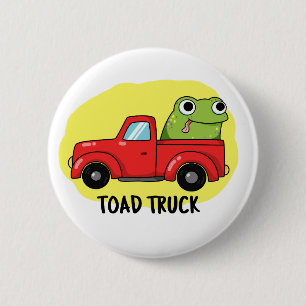 Bóton Redondo 5.08cm Truck Engraçado Tow Truck