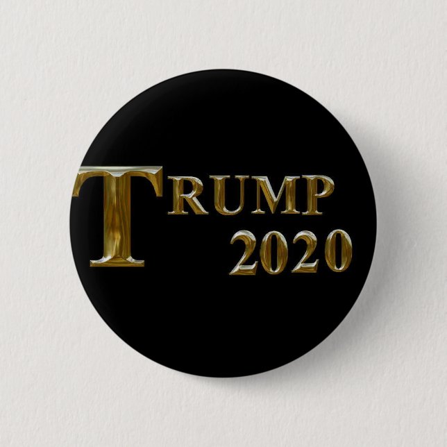 Bóton Redondo 5.08cm Trump 2020 (Frente)