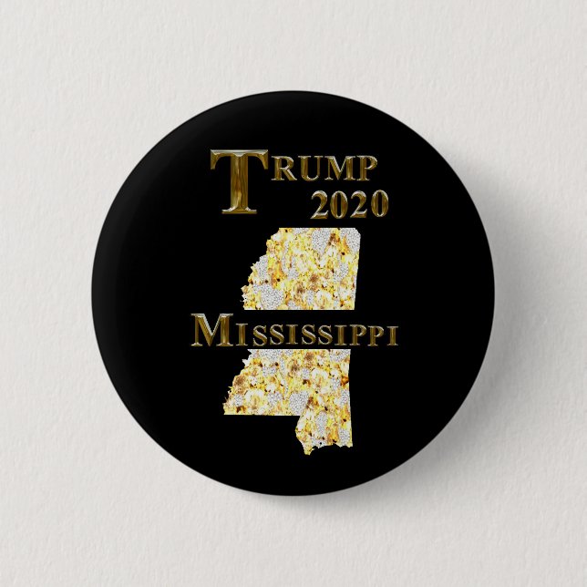 BÓTON REDONDO 5.08CM TRUMP 2020 MISSISSIPPI (Frente)