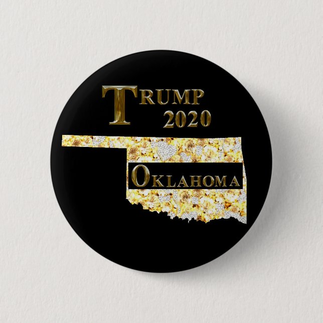 BÓTON REDONDO 5.08CM TRUMP 2020 OKLAHOMA (Frente)