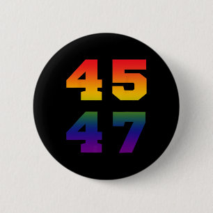 Bóton Redondo 5.08cm Trump 2024 45 47 Sinalizador do Orgulho Lgbt Rainb