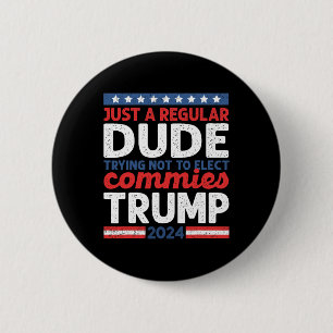 Bóton Redondo 5.08cm Trump 2024 Donald Trump Vance Apenas Um Cara Norma