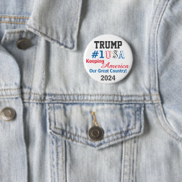 Bóton Redondo 5.08cm Trump 2024 EDITAR Nome