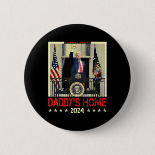 Bóton Redondo 5.08cm Trump 2024 Leve a América para casa do Pai Trump 2