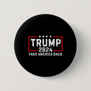 Bóton Redondo 5.08cm Trump 2024 Retome A Eleição Americana - O Retorno