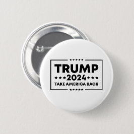 Bóton Redondo 5.08cm Trump 2024 Trump Leve a América de Volta