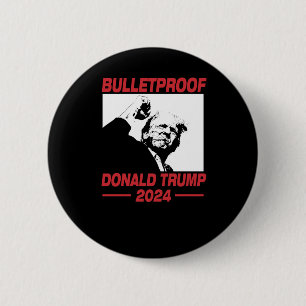 Bóton Redondo 5.08cm Trump 2024 Trump Rally Trump Ear Donald Trump Pres