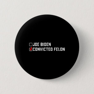 Bóton Redondo 5.08cm Trump 2024 Vs Joe Biden Ballot Paper Engraçado 202