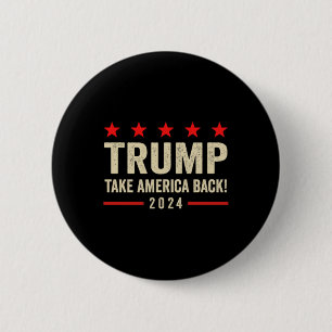 Bóton Redondo 5.08cm Trump 45 47 (em Volta) Retome América Trump Nos Eu