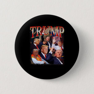 Bóton Redondo 5.08cm Trump 4eva 4 De Julho Para Sempre Amar Presidente 