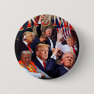 Bóton Redondo 5.08cm Trump 4eva 4 De Julho Para Sempre Amar Presidente