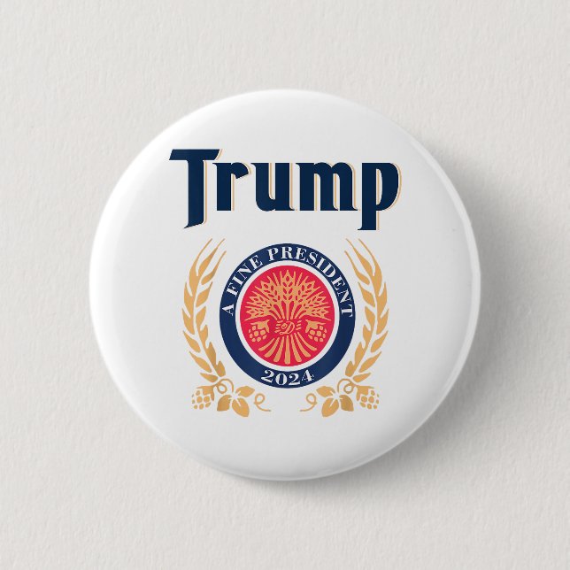 Bóton Redondo 5.08cm Trump A Fine Presidente 2024 (Frente)