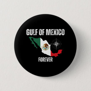 Bóton Redondo 5.08cm Trump America Golfo do México Presidente Trump Gol