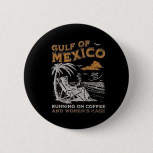 Bóton Redondo 5.08cm Trump Américas Golfo Presidente do México Trump