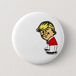 Bóton Redondo 5.08cm Trump Anti Liberal Donald Trump Piscando Liberal