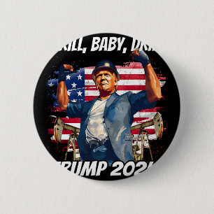 Bóton Redondo 5.08cm Trump Broca Bebê Broca Trump 2024
