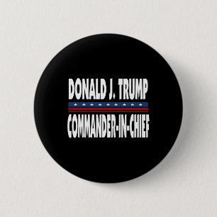 Bóton Redondo 5.08cm Trump Comandante em Chefe Presidente Republicano P