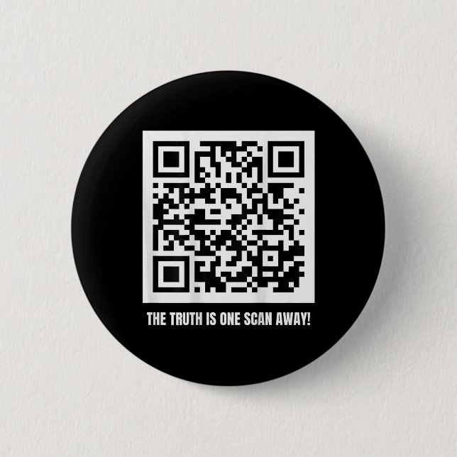 Bóton Redondo 5.08cm Trump É Seu Presidente - Qr Trump Code (Frente)