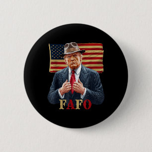 Bóton Redondo 5.08cm Trump Fafo F Por Volta Descubra A Vintagem Do Sina