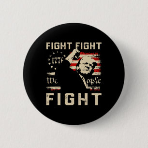 Bóton Redondo 5.08cm Trump Fight Fight Fight 1776 Nós, A Bandeira Da Pe