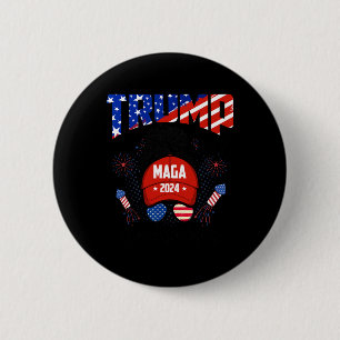 Bóton Redondo 5.08cm Trump Girl Americana Sem Desculpas Para Mulheres H
