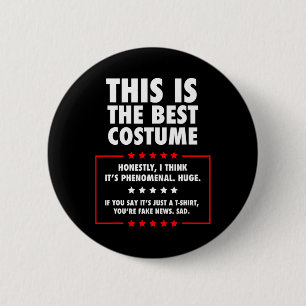 Bóton Redondo 5.08cm Trump Halloween Costume