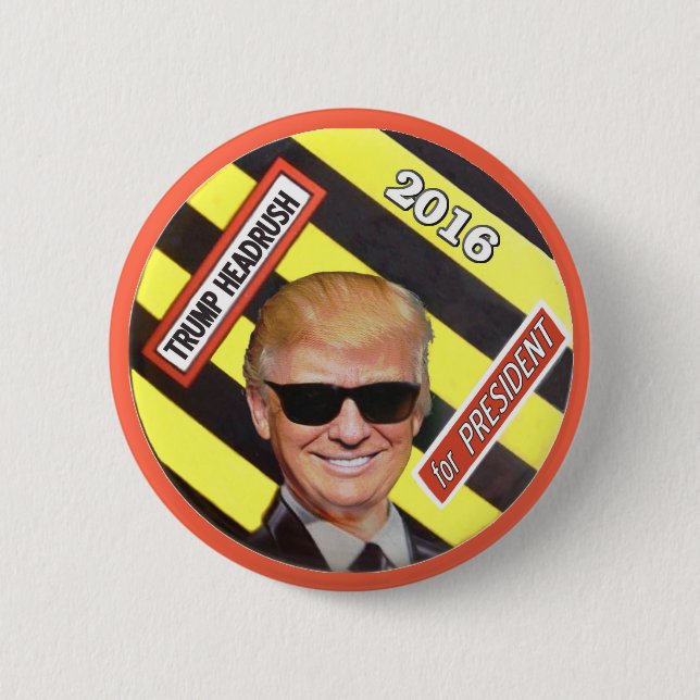 Bóton Redondo 5.08cm Trump Headrush (Frente)