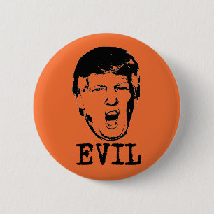 Bóton Redondo 5.08cm Trump is Evil