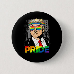 Bóton Redondo 5.08cm Trump Lgbt Orgulho gay Mês Lésbica Transgend Biual