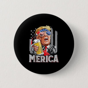 Bóton Redondo 5.08cm Trump Merica Torna O Excelente De 4 De Julho Novam