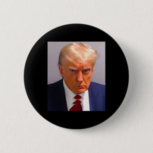 Bóton Redondo 5.08cm Trump Mug Shot 1