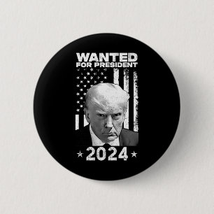 Bóton Redondo 5.08cm Trump Mug Shot Desejado Para Os Eua. Presidente 20