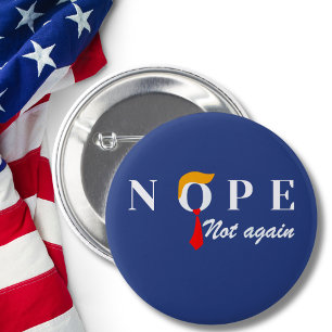 Bóton Redondo 5.08cm Trump Nope Não Mais Engraçado